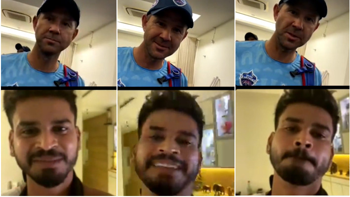IPL 2021: WATCH - Ricky Ponting asks Shreyas Iyer to be Delhi Capitals' 12th man in a video chat 