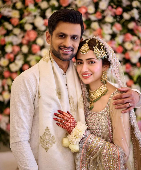 This is the third marriage for Shoaib Malik and second one for Sana Javed | X