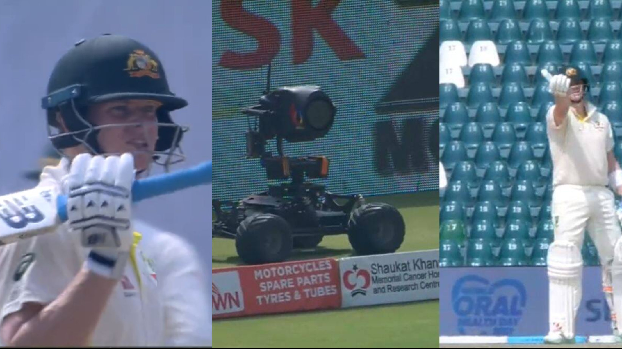 PAK v AUS 2022: WATCH- Steve Smith complains to umpires after being irritated by the movement of buggy cam