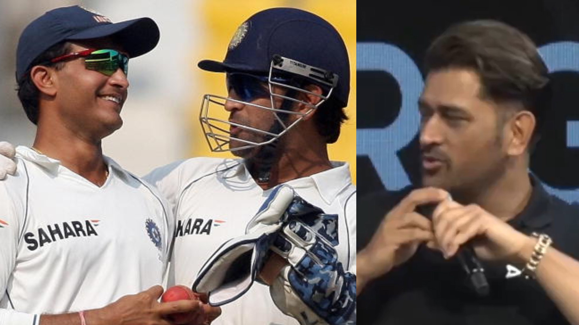 WATCH- 'Don't know if he enjoyed it'- MS Dhoni on handing captaincy to Sourav Ganguly in his last Test