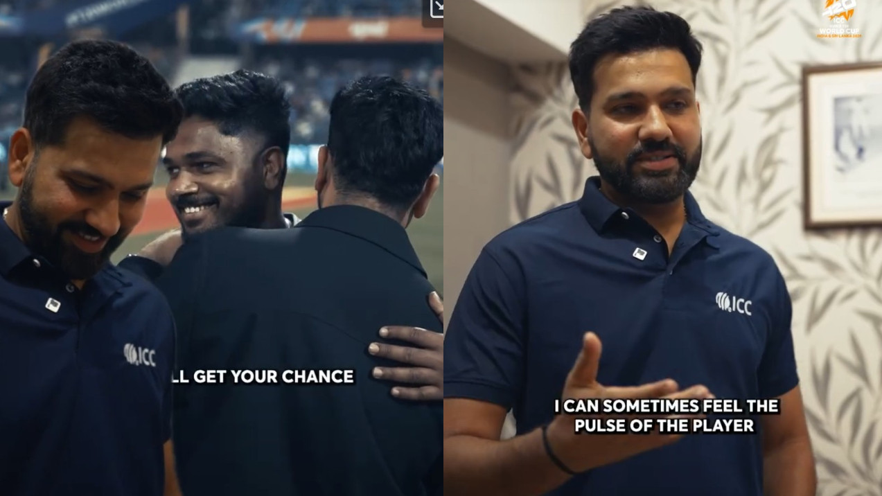 T20 World Cup 2026: WATCH- “I can feel pulse of player”- Rohit Sharma on why he gave a pep-talk to Sanju Samson before USA game