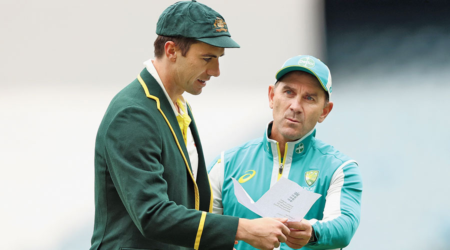 Pat Cummins never did once say that Langer should be handed a contract extension as head coach | Getty