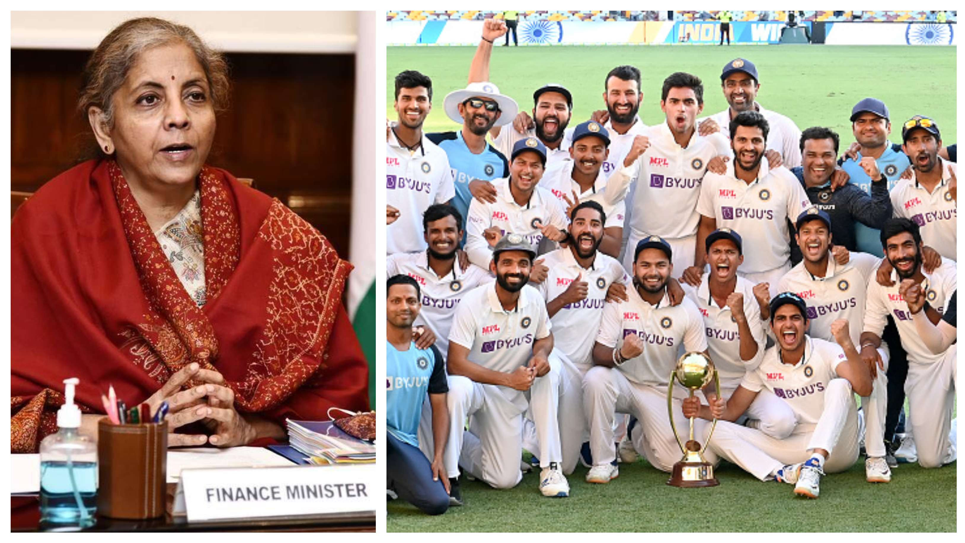 Finance Minister Nirmala Sitharaman mentions Team India's historic win Down Under in her budget speech