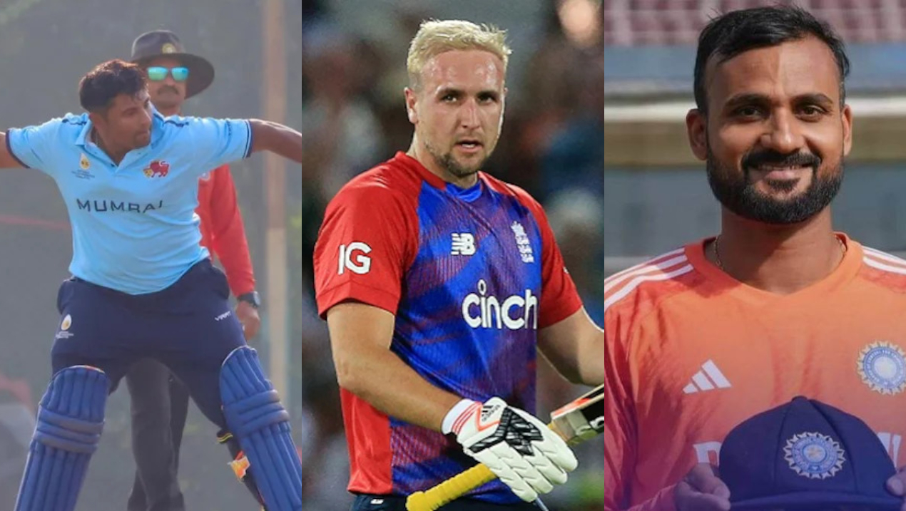Sarfaraz Khan, Liam Livingstone, Akash Deep | PTI/Getty