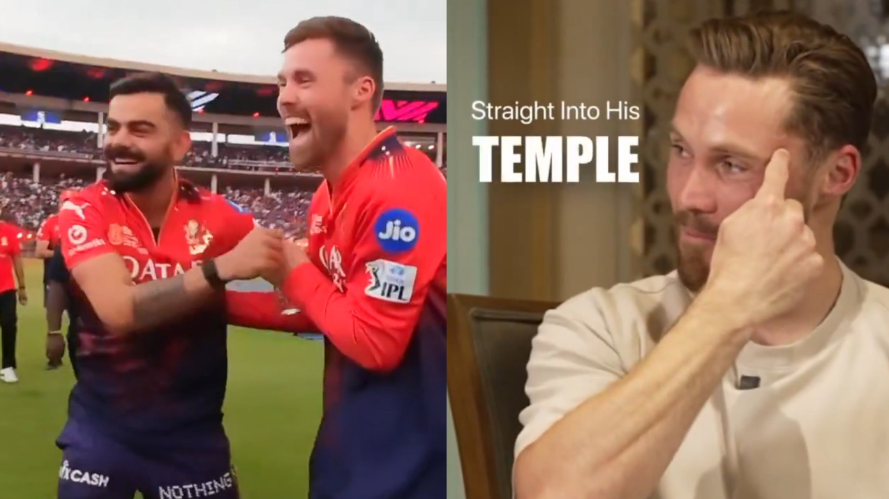 WATCH- ‘I threw the ball, hit Virat Kohli right in the temple’- Phil Salt on what kickstarted his relationship with RCB legend