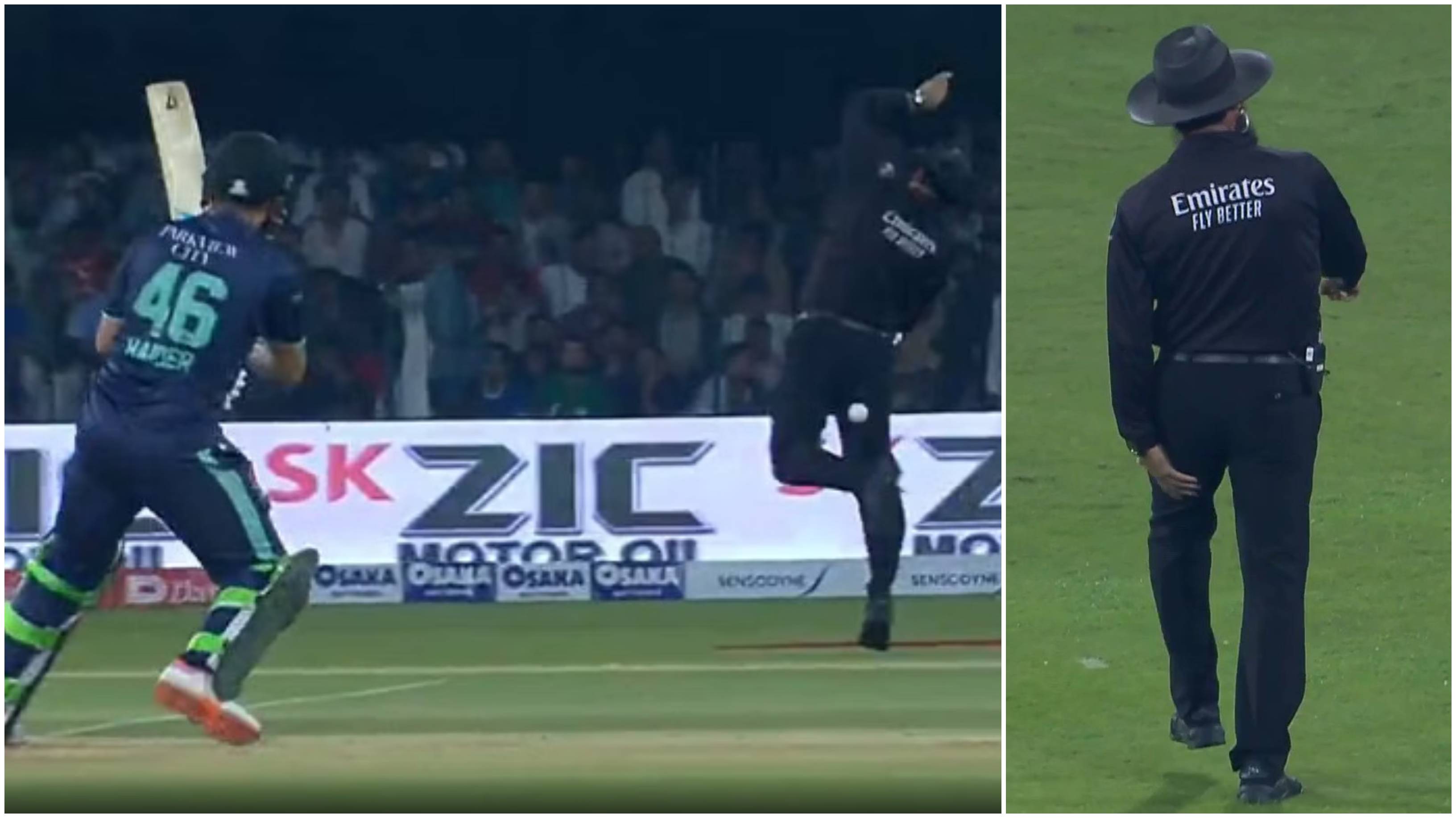 It was a lucky escape for Aleem Dar | PCB/Screengrab