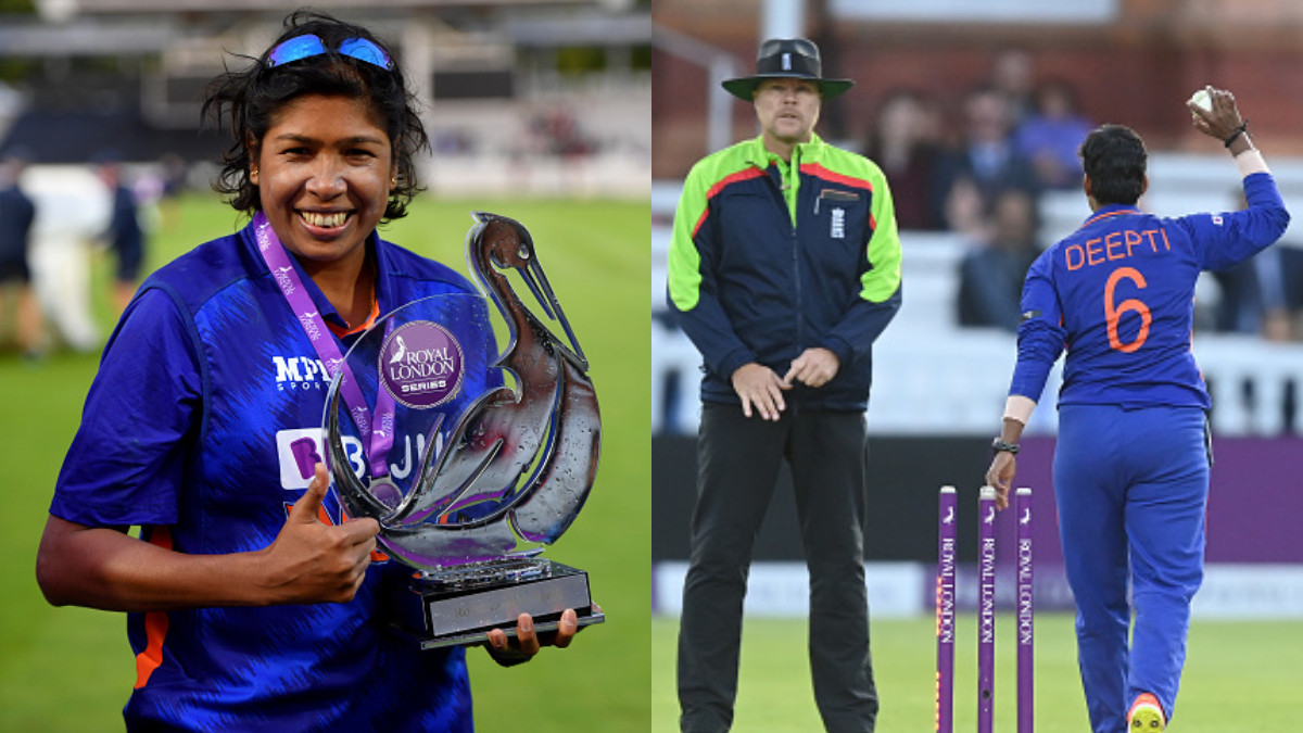 Jhulan Goswami reacts to Deepti Sharma's claim of giving multiple warnings to Charlie Dean during Lord's ODI