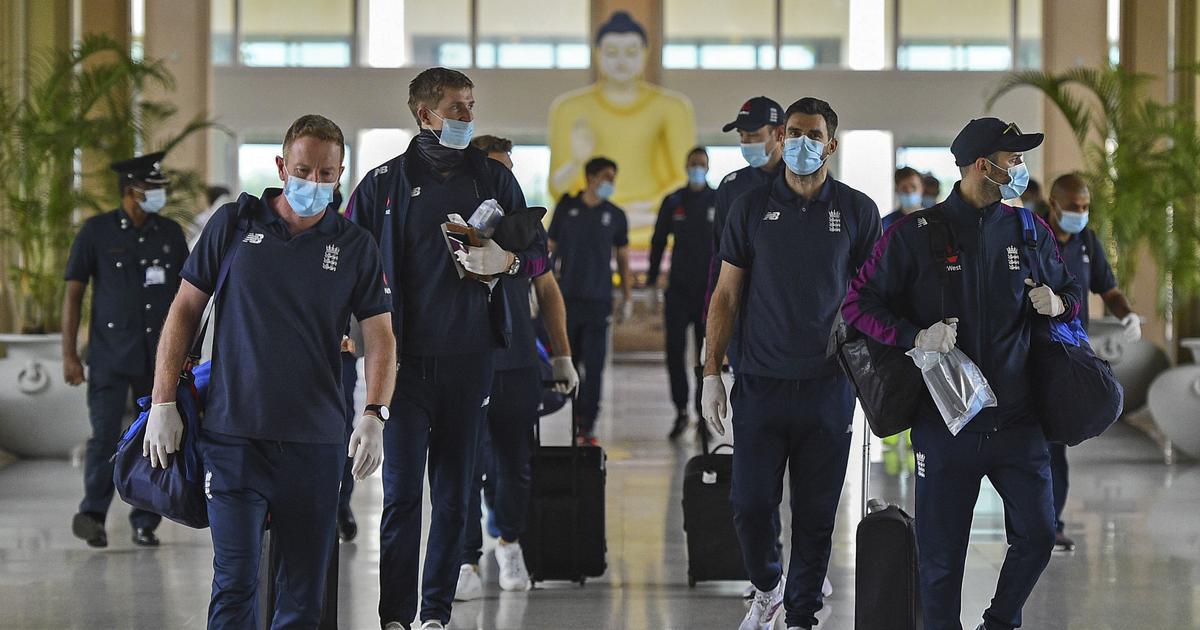 England team begin hotel quarantine in Hambantota | SLC Twitter