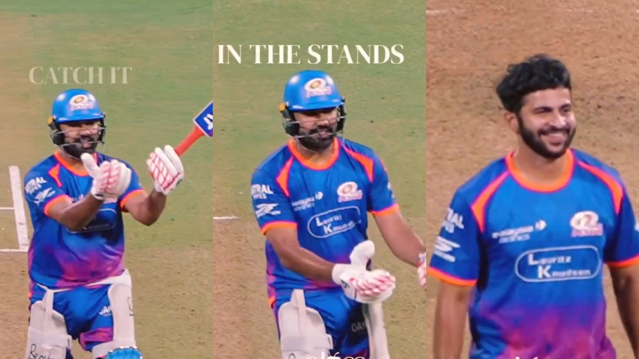 Rohit Sharma sledged Shardul Thakur during MI practice | MI X
