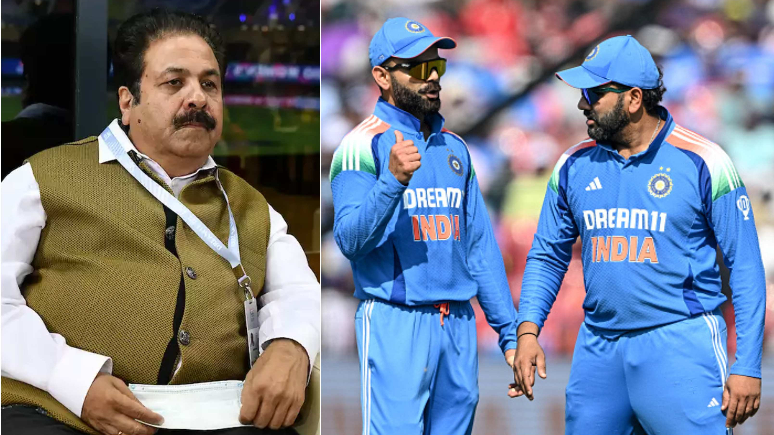 WATCH: “They are still playing ODIs...,” BCCI VP Rajeev Shukla addresses Virat Kohli and Rohit Sharma's farewell talk