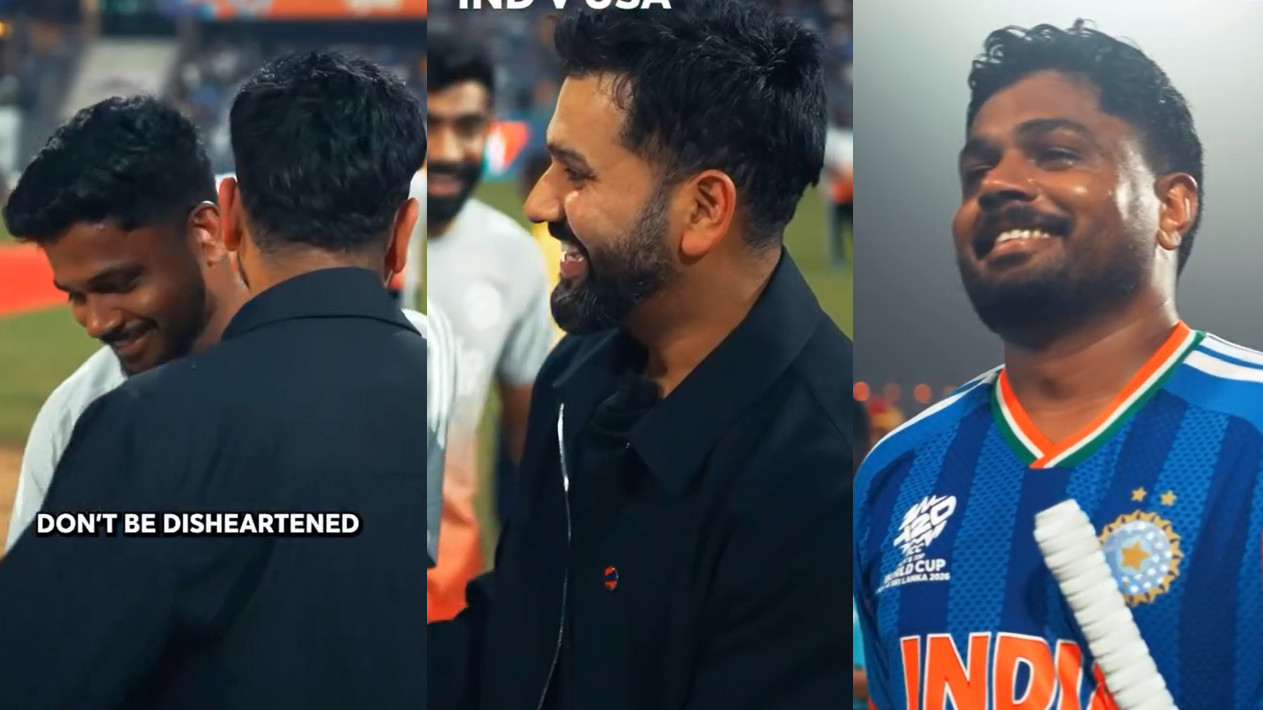 T20 World Cup 2026: WATCH- “Dukhi mat ho bhai”- Rohit Sharma’s pep-talk to Sanju Samson before IND v USA goes viral