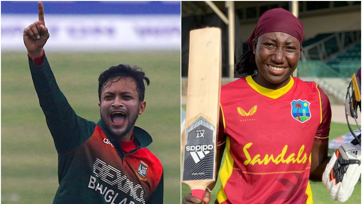 Shakib Al Hasan and Stafanie Taylor get ICC Player of the Month awards for July