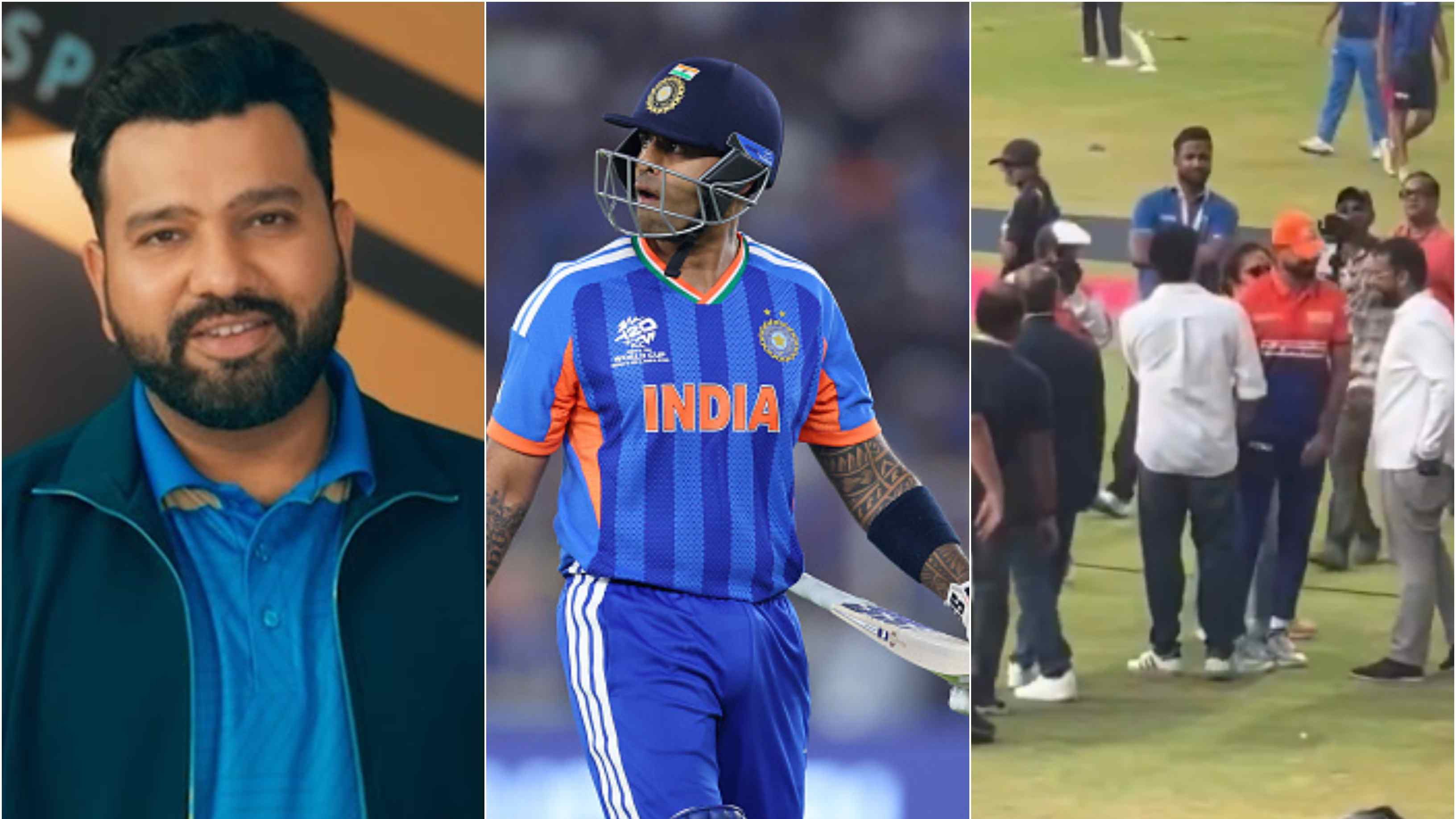 WATCH: Rohit congratulates Shreyas after being named India's T20I captain; weighs in on Suryakumar’s snub from team