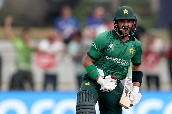 Sahibzada Farhan hit his maiden T20 World Cup century  | Getty