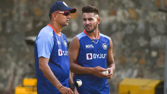 Rahul Dravid and Umran Malik | Twitter