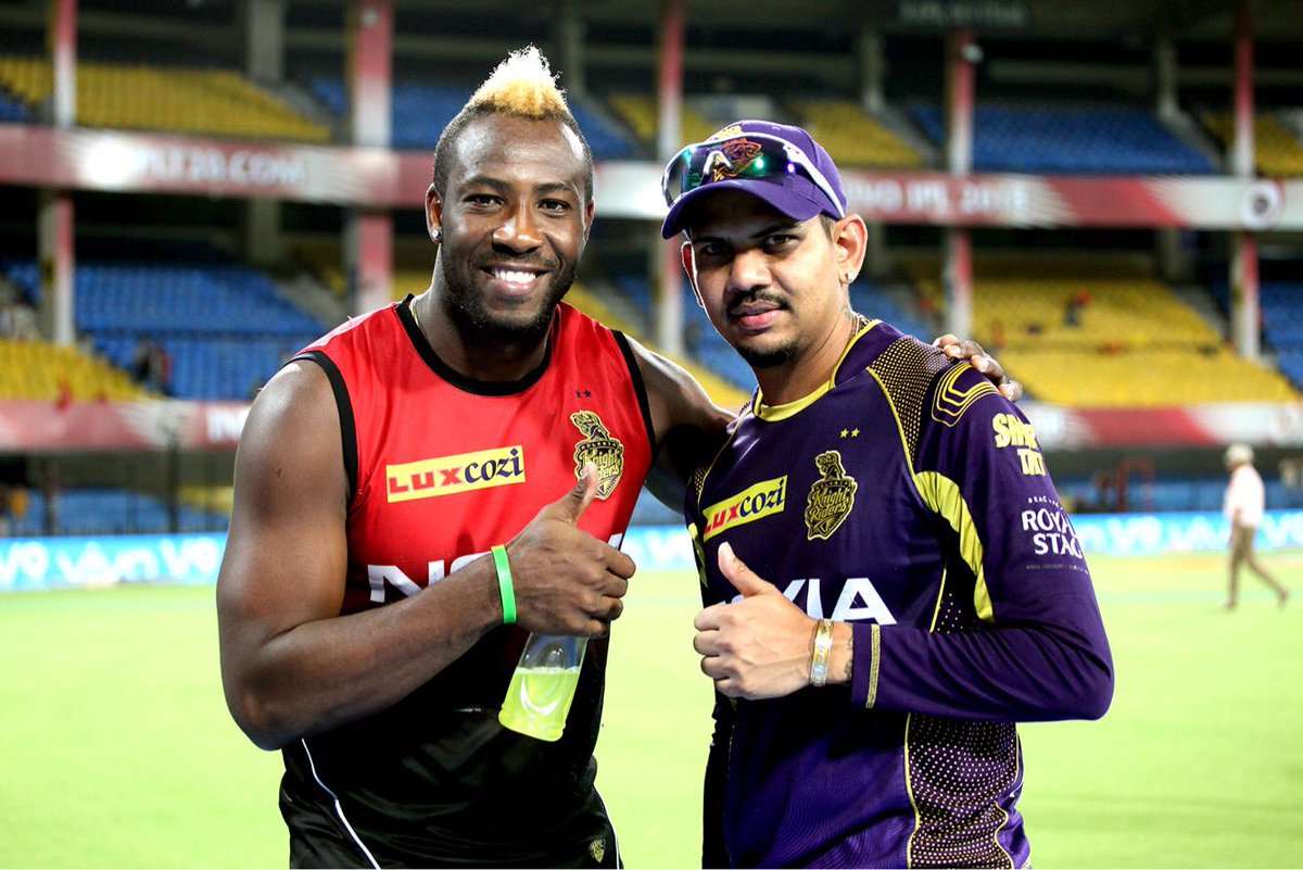 Narine and Russell are currently playing in the CPL 2020 | Twitter