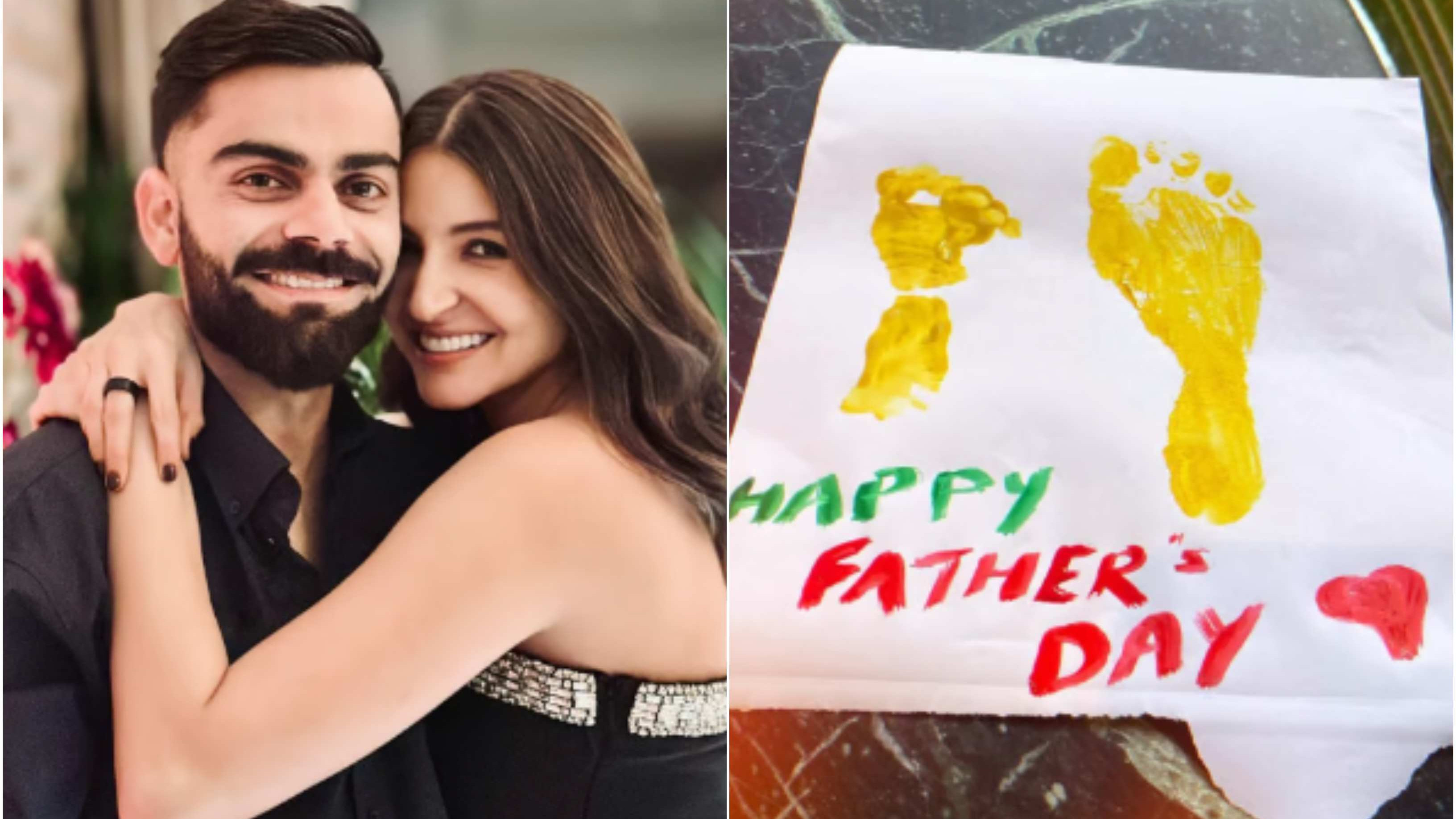 Anushka Sharma shares touching Father’s Day card for Virat Kohli with daughter Vamika’s footprint