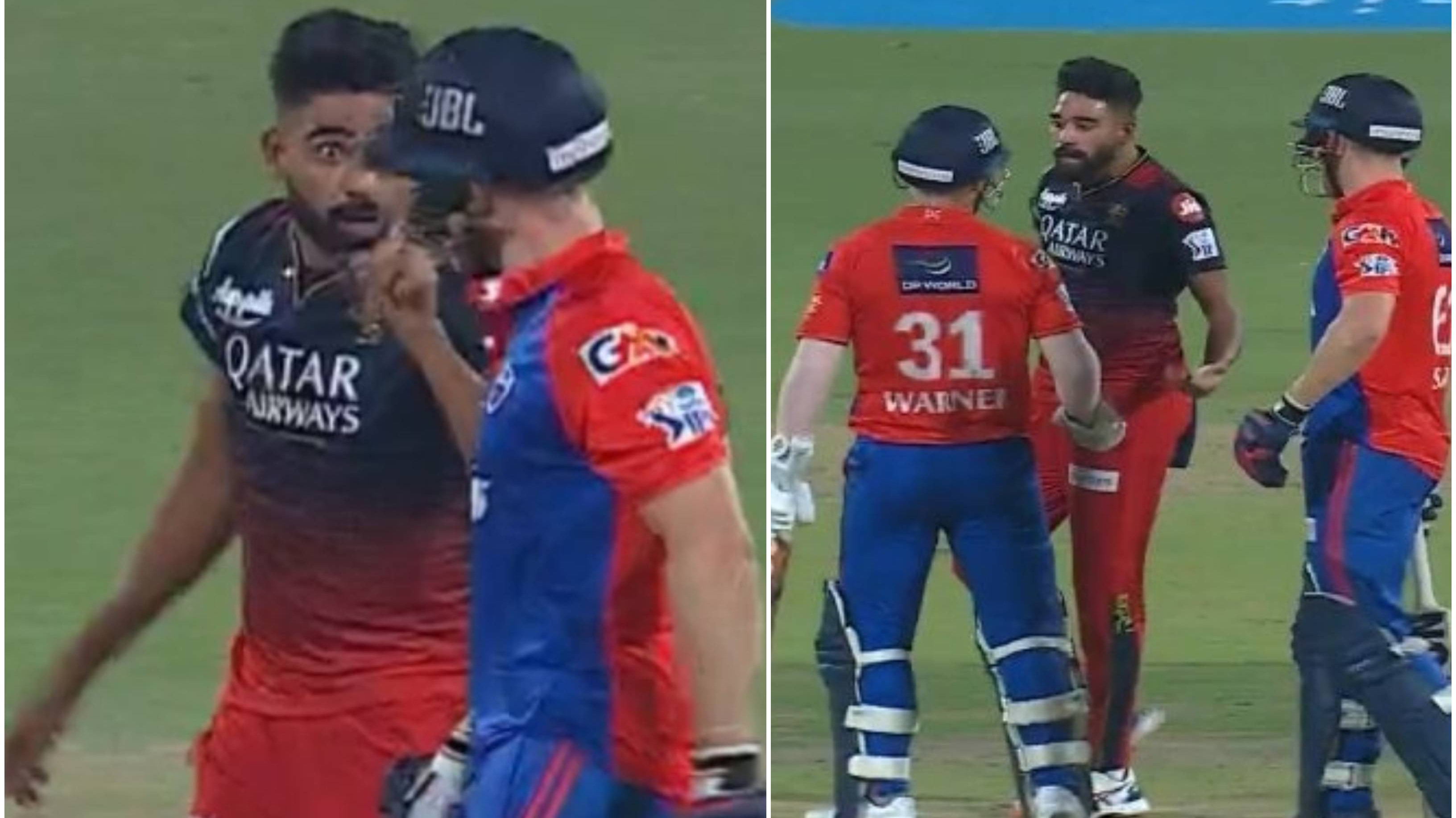 Ipl 2023 Watch Mohammed Siraj Engages In A Heated Altercation With Phil Salt During Dc Vs Rcb 