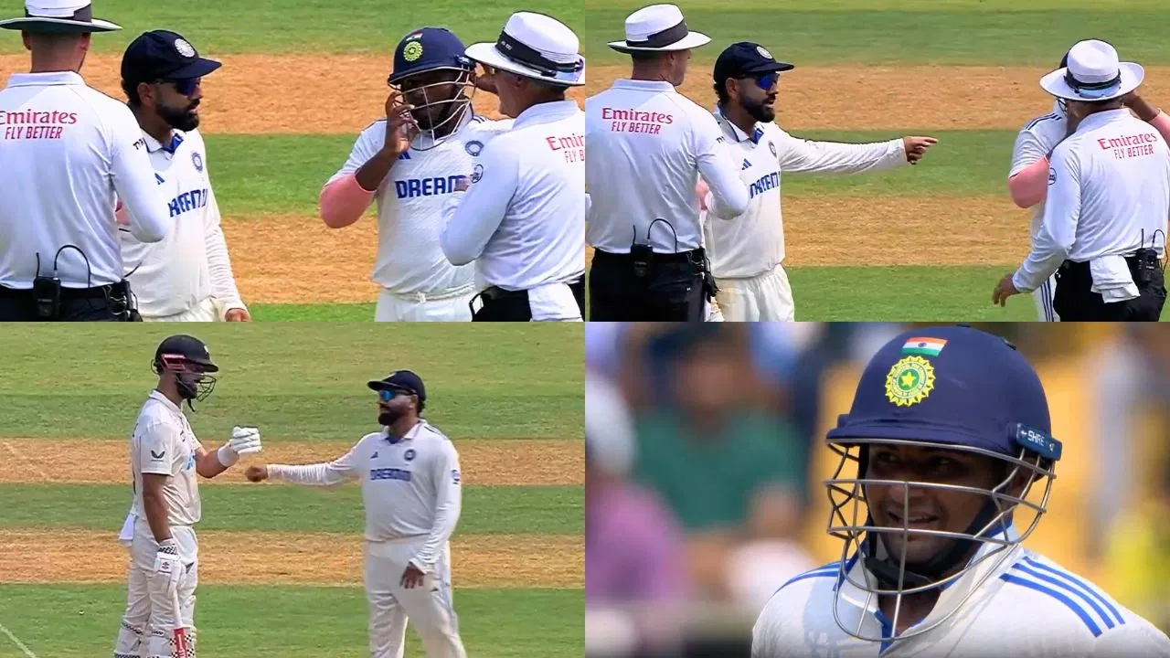 Mitchell complained to umpires about Sarfaraz's constant chatter, leading to Rohit getting involved.