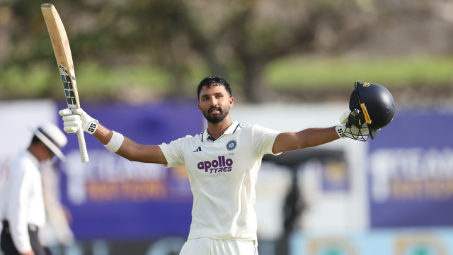 Devdutt Padikkal made 167 runs in first innings for India in ongoing Galle Test | Getty