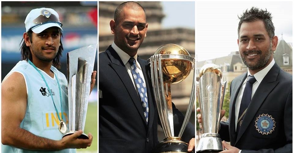 MS Dhoni is the only captain to win all three ICC trophies