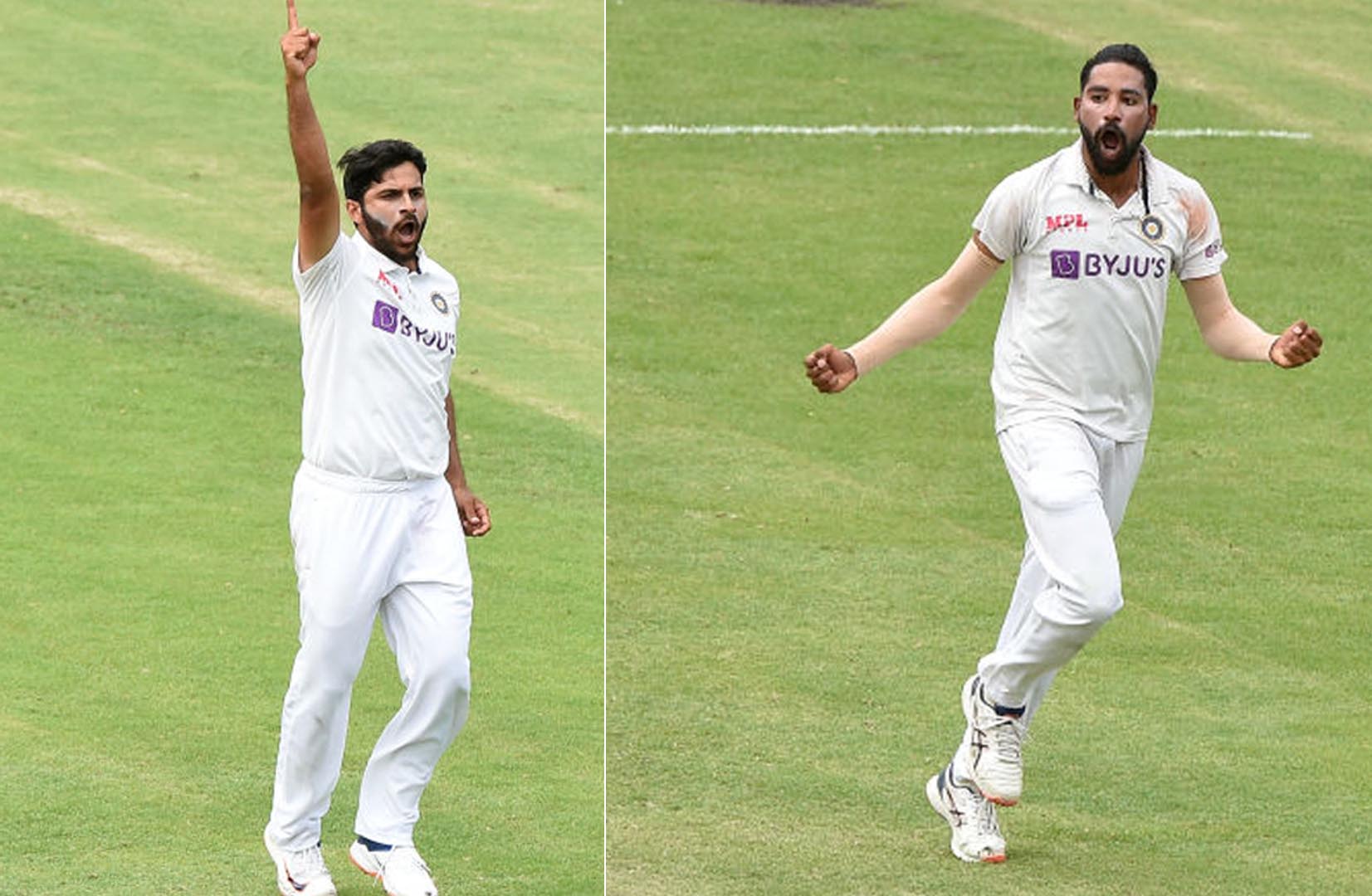 Shardul Thakur and Mohammed Siraj did well in absence of senior pacer in Australia | Getty