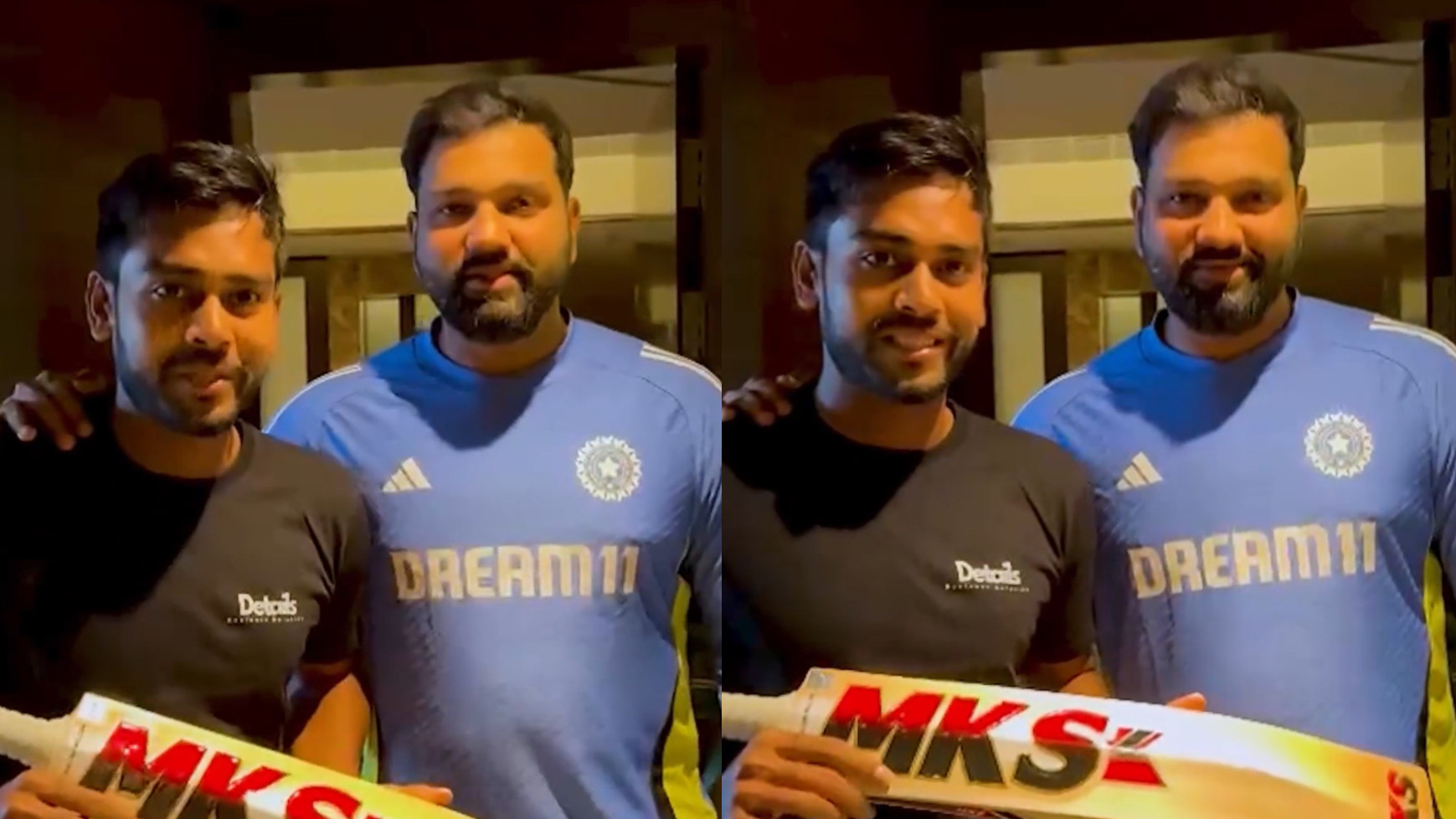 IND v BAN 2024: WATCH- Rohit Sharma receives special bat from Mehidy Hasan Miraz