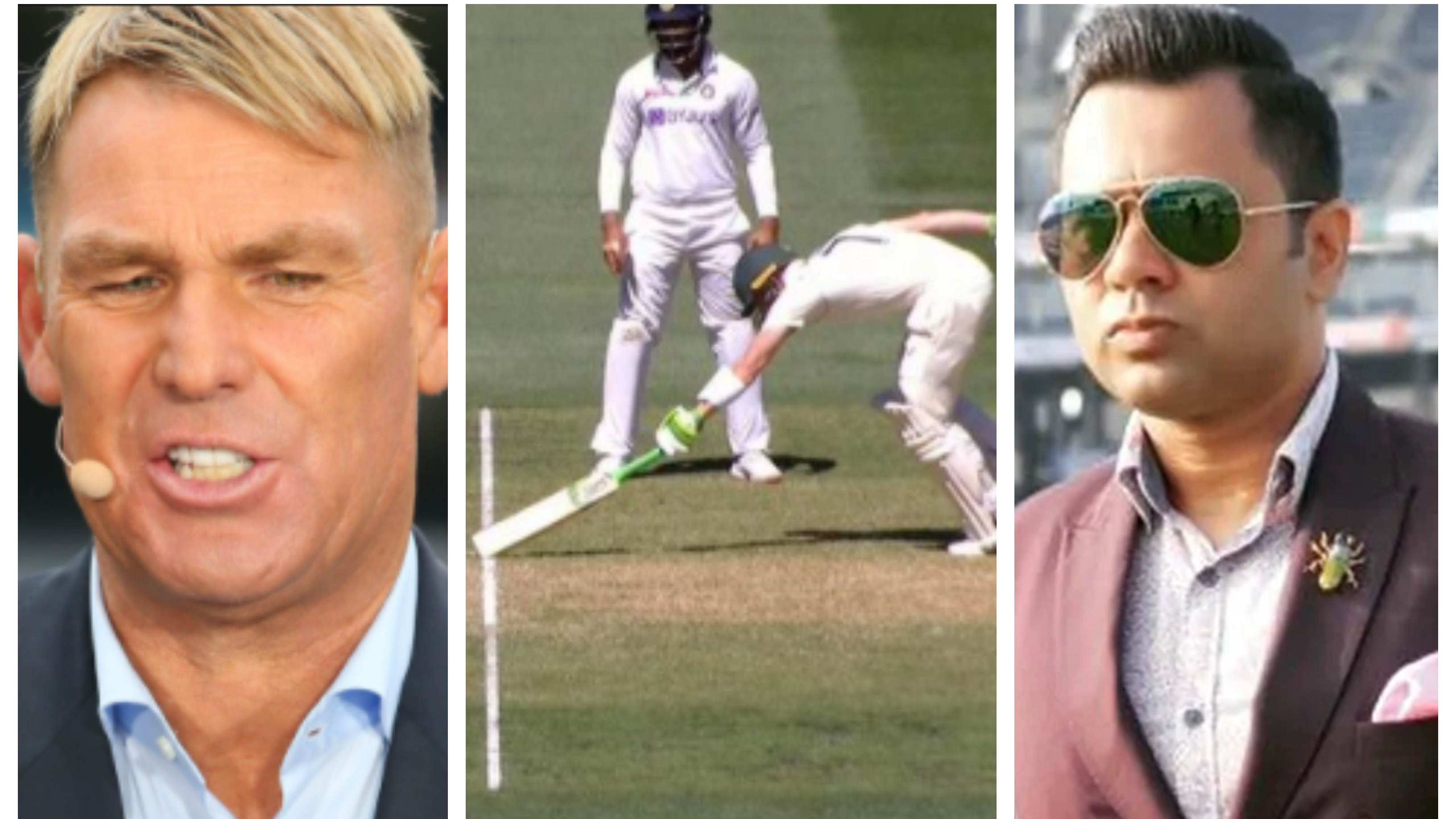 AUS v IND 2020-21: Shane Warne, Aakash Chopra stunned after third umpire gave Tim Paine not out