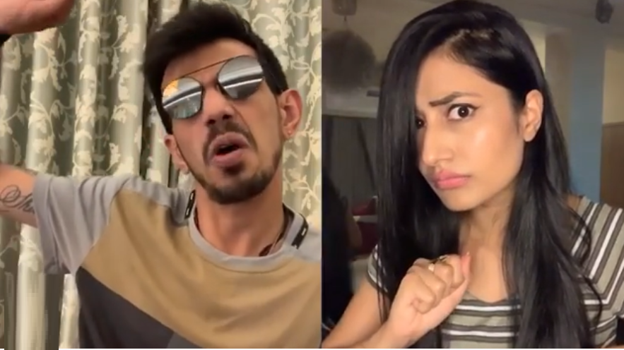 WATCH: Yuzvendra Chahal recreates 'Rasode Mein Kaun Tha' scene with his fiancée Dhanashree