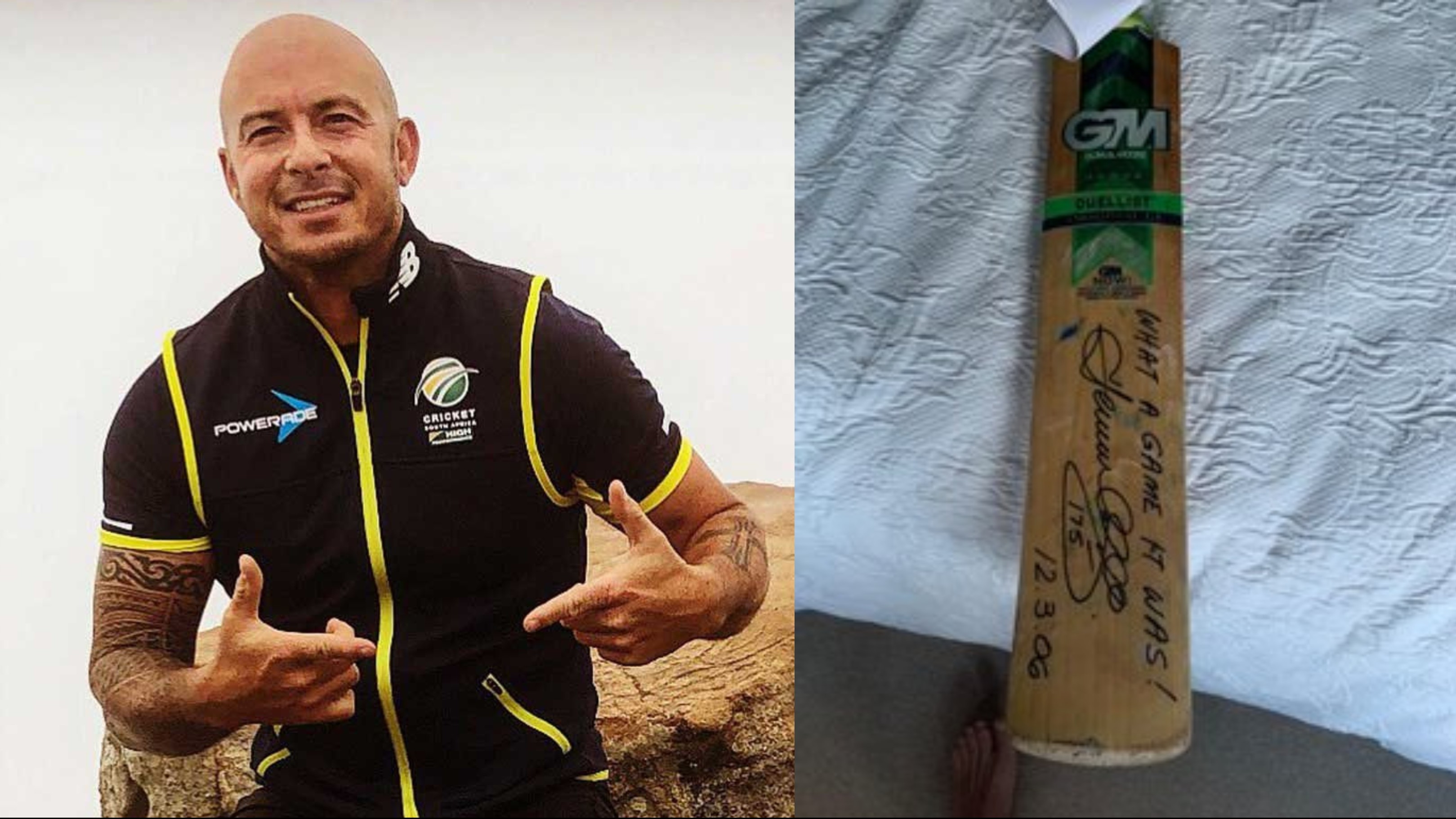 Herschelle Gibbs to auction the bat he used in South Africa's historic run-chase to aid fight against COVID-19