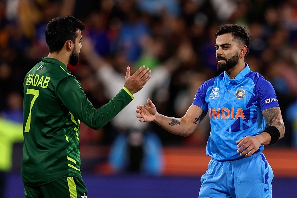 Shadab Khan and Virat Kohli | Getty