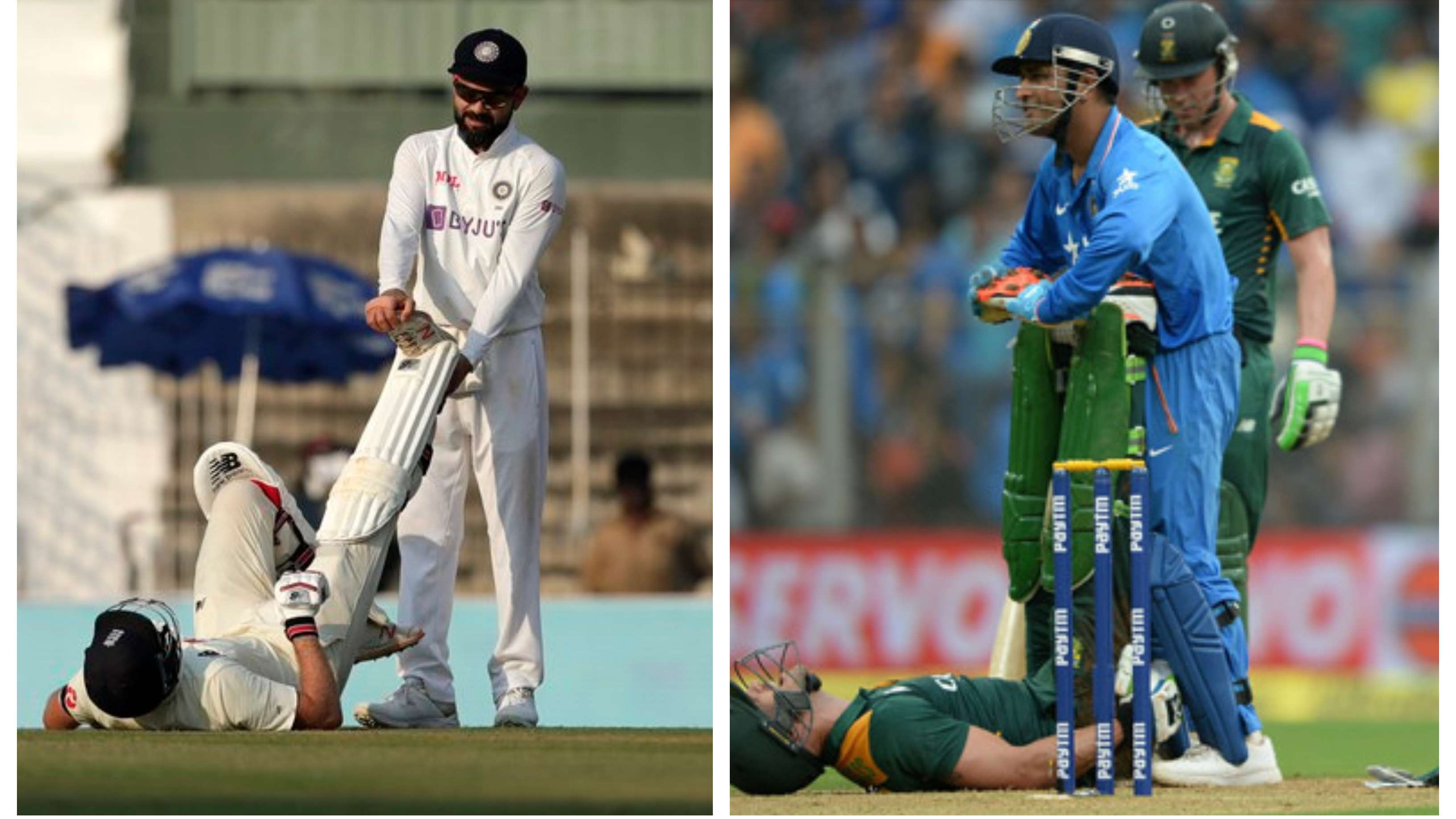 IND v ENG 2021: Virat Kohli does a 'MS Dhoni' as he helps struggling Joe Root with cramps; BCCI shares video