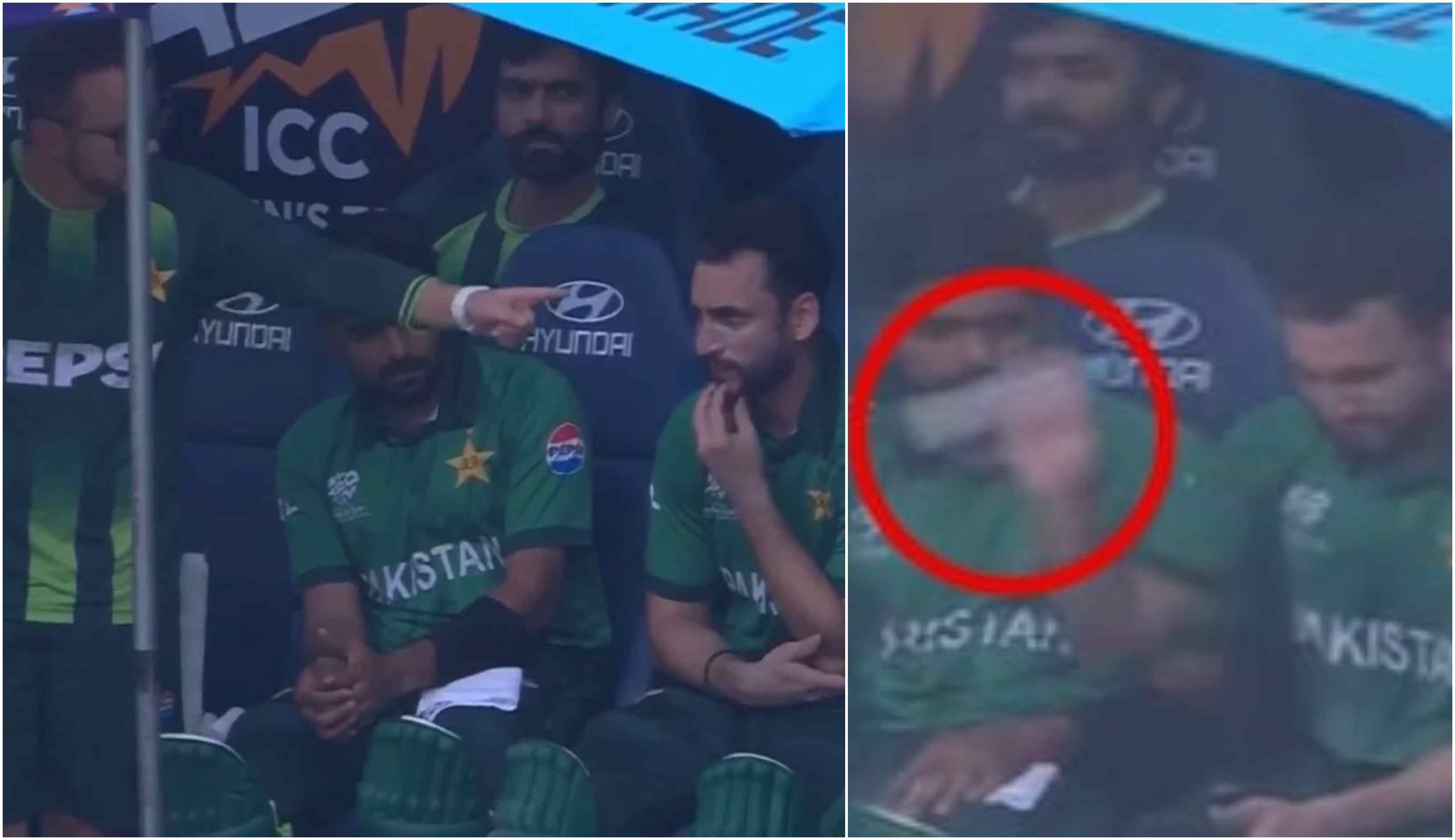 Salman Ali Agha and Mike Hesson were involved in a heated exchange | X 