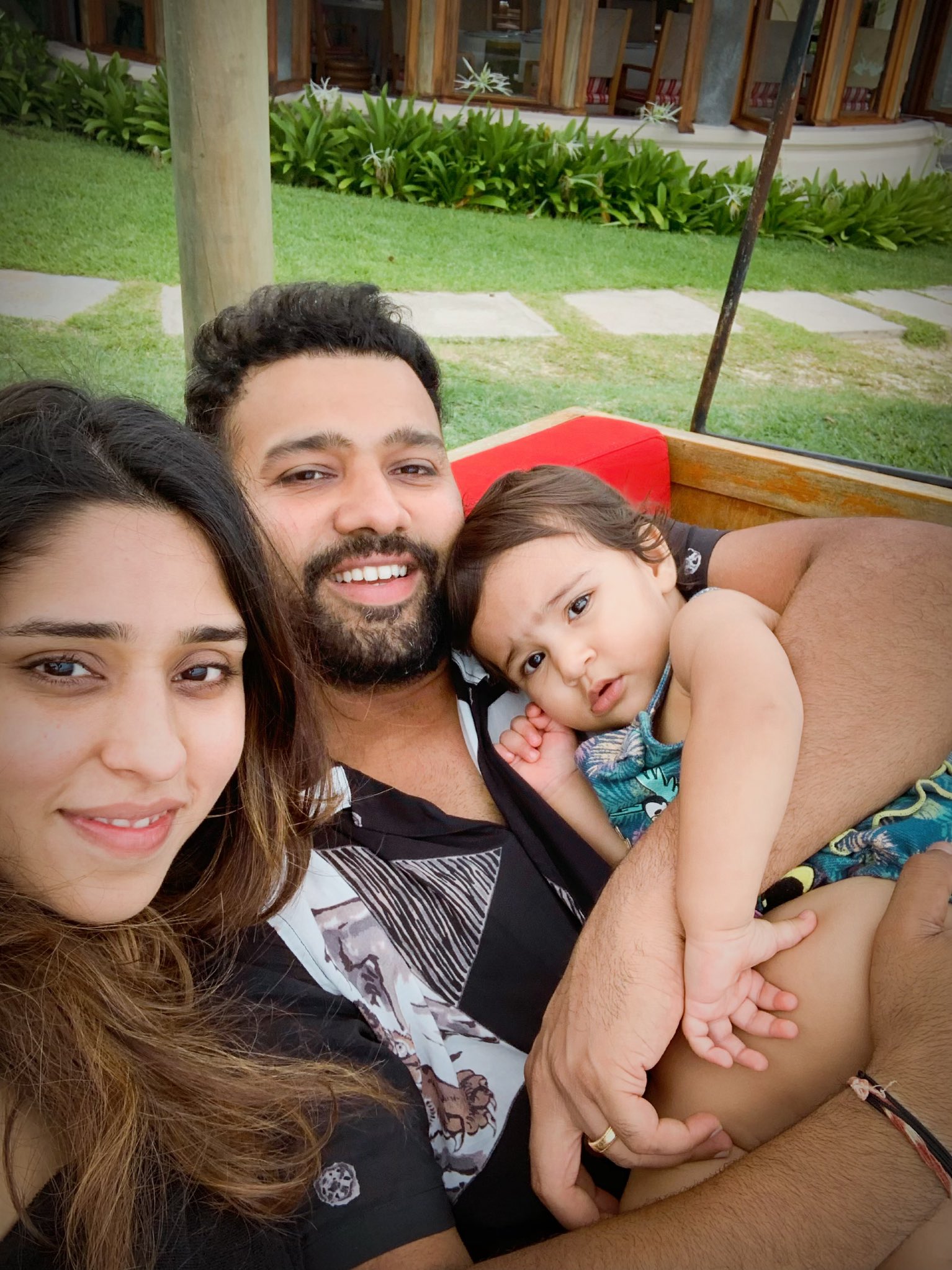 Rohit Sharma with his family | Twitter