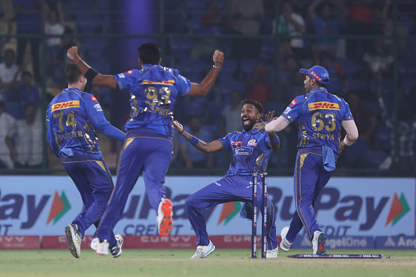 Mi celebrate after 3 consecutive runouts handed them 12-run win over DC | Getty