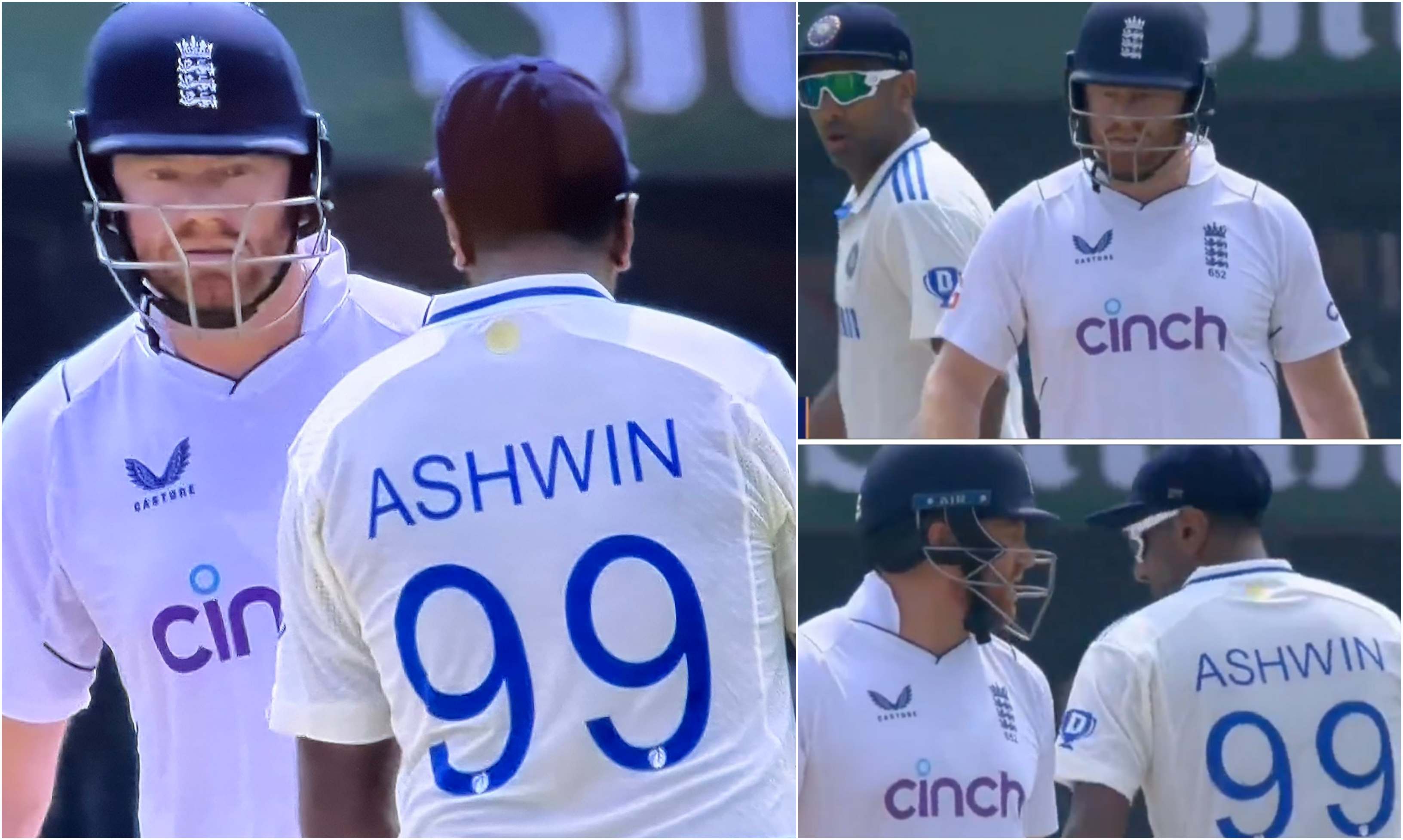 R Ashwin and Jonny Bairstow | X