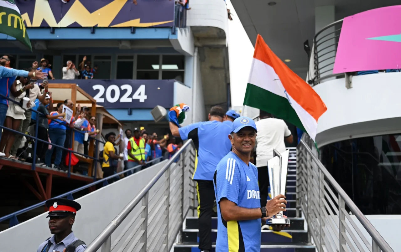 Rahul Dravid's tenure as India head coach ended with the T20 World Cup 2024 win | Getty