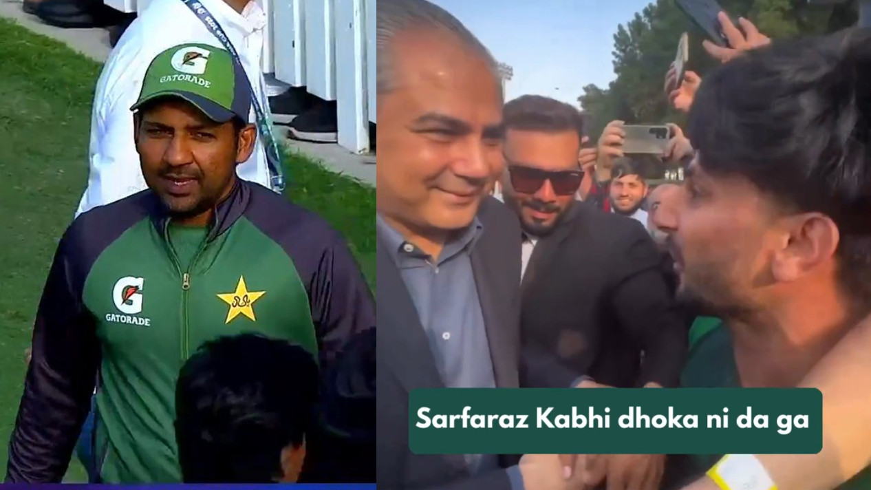 WATCH- ‘Sarfaraz kabhi dhokha nahi dega’- Fan urges Mohsin Naqvi to make him Pakistan team mentor for T20 World Cup