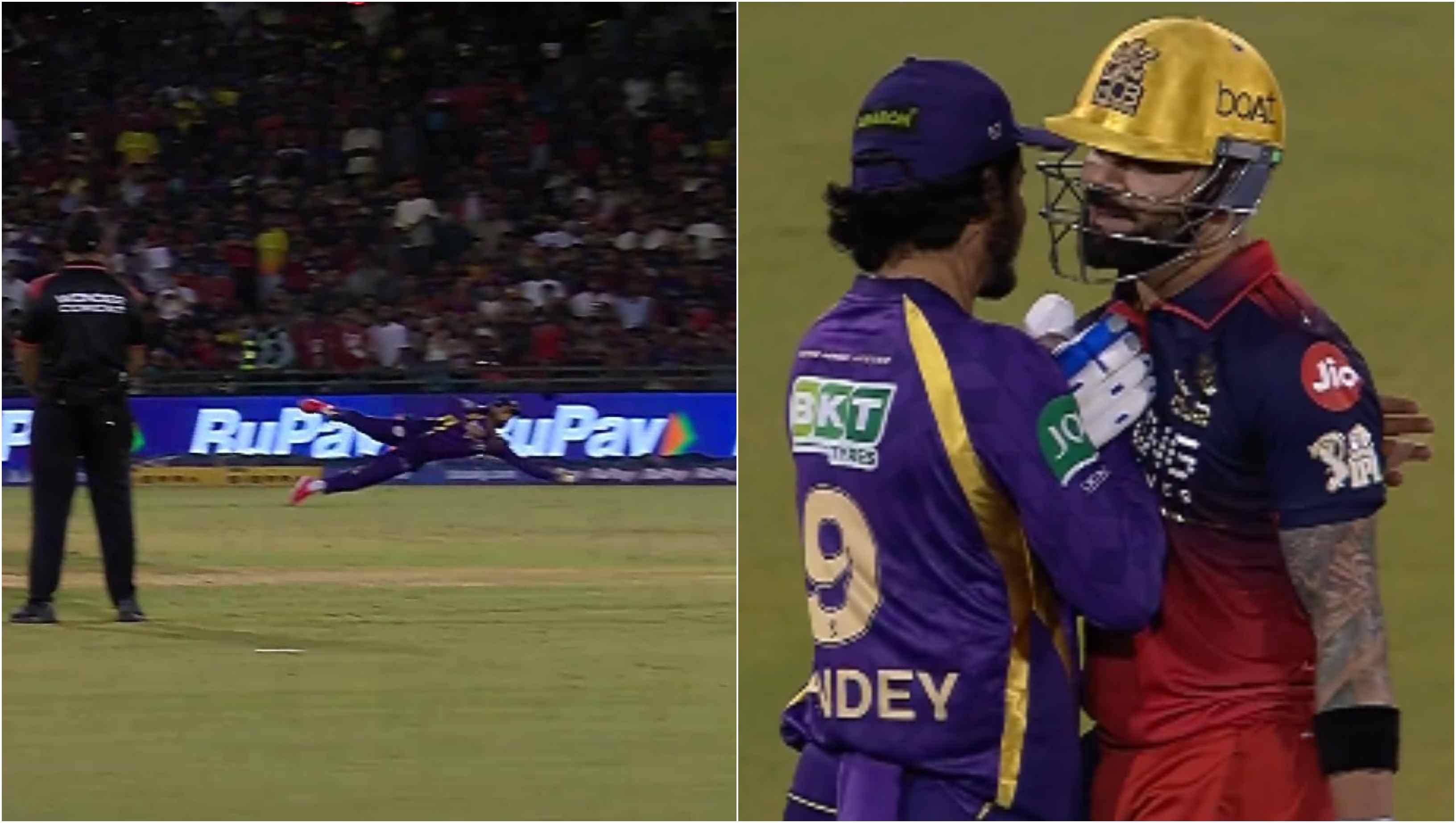 Virat Kohli appreciated Manish Pandey's stunning catch | IPL/X