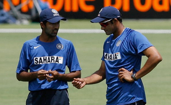 Wasim Jaffer and Anil Kumble for Indian team | Getty