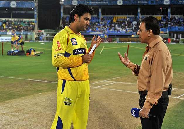 MS Dhoni and Sunil Gavaskar | Getty