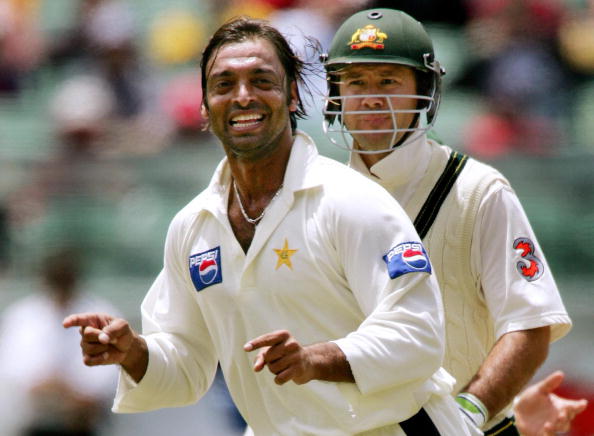 Shoaib Akhtar and Ponting | Getty Images