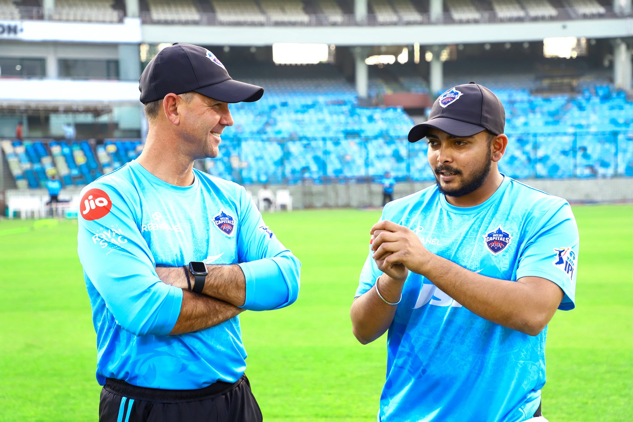 Ricky Ponting and Prithvi Shaw | DC Twitter