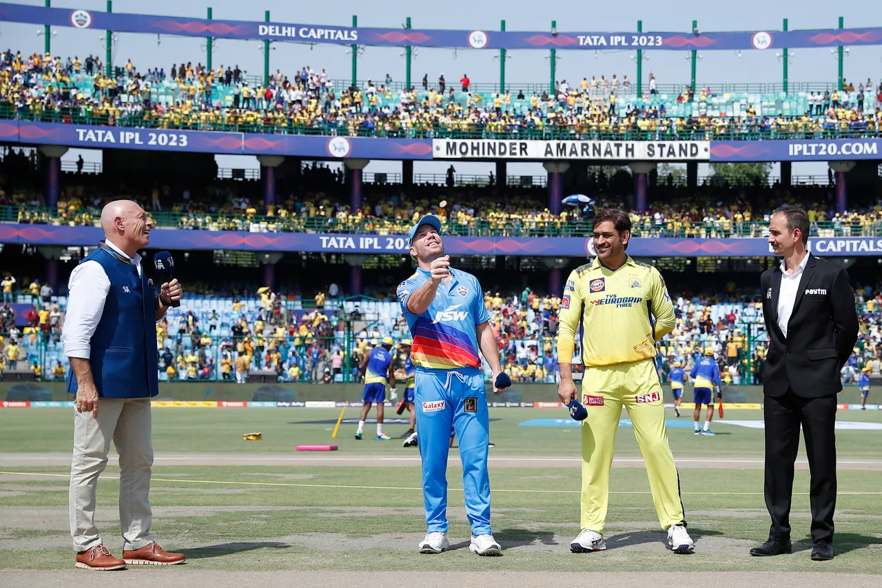 Dhoni won the toss and chose that CSK will bat first against DC | BCCI-IPL