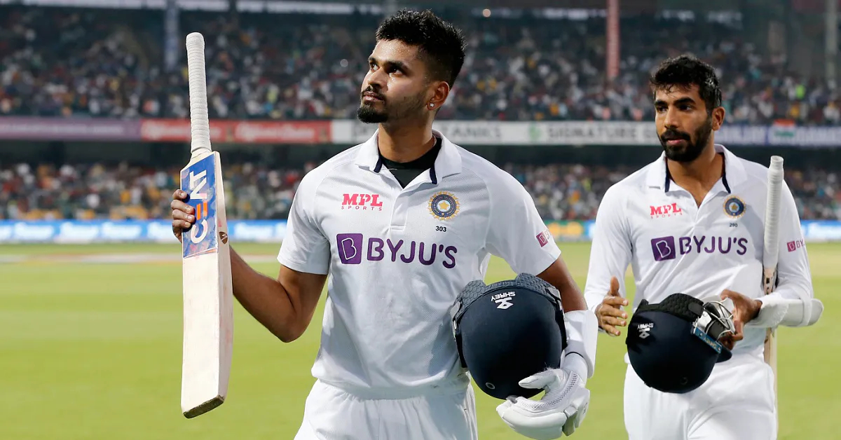 Shreyas Iyer was the Player of the Match in Bengaluru Test vs SL for his 92 and 67 | BCCI