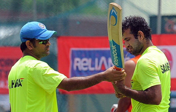 Irfan Pathan with MS Dhoni | Getty