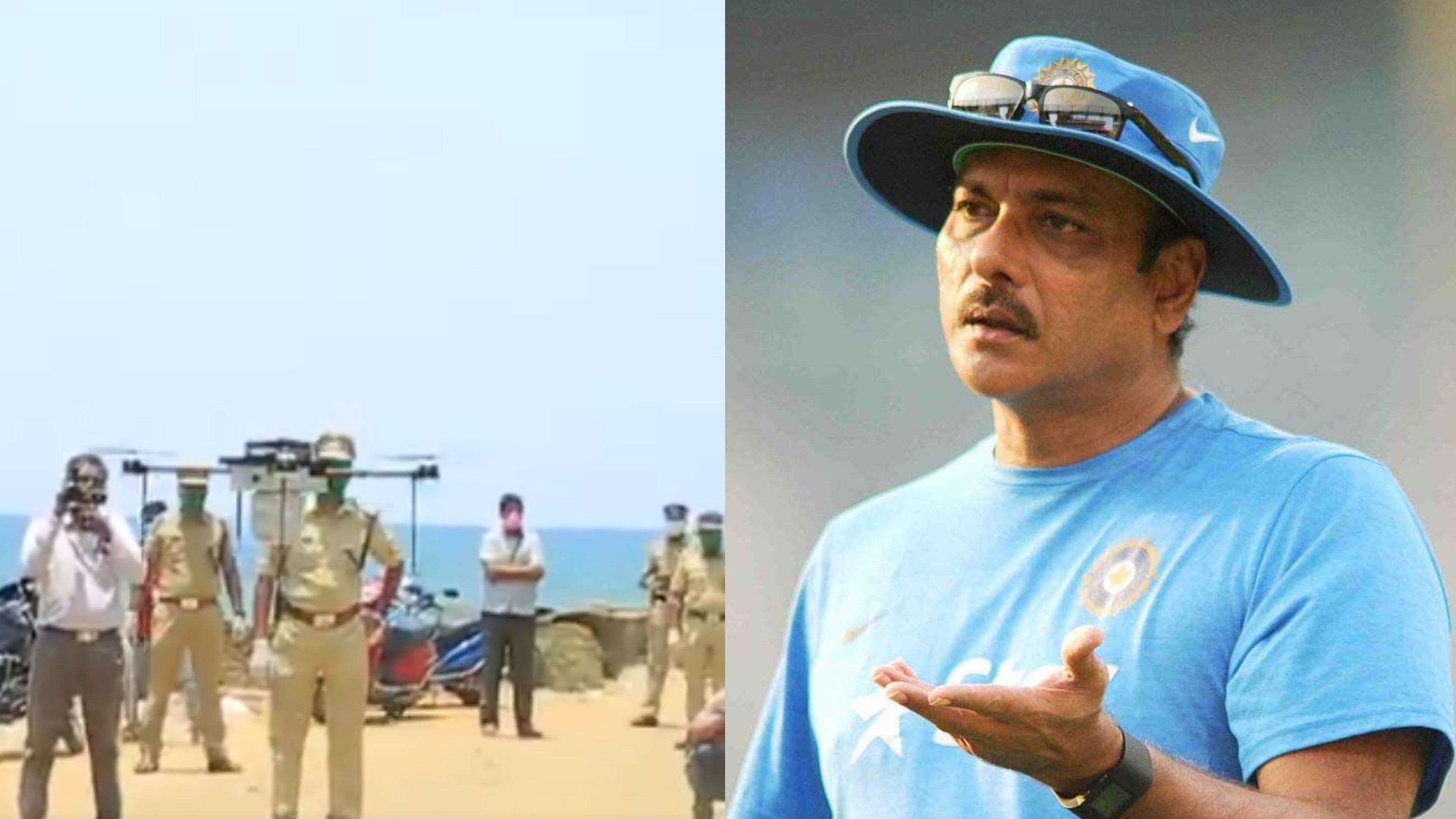 Watch - Ravi Shastri reacts to Kerala Police using his 