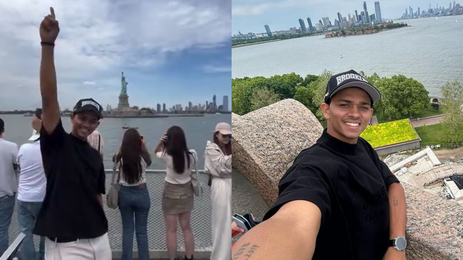 T20 World Cup 2024: WATCH- Yashasvi Jaiswal's exciting visit to Statue of Liberty as he explores New York