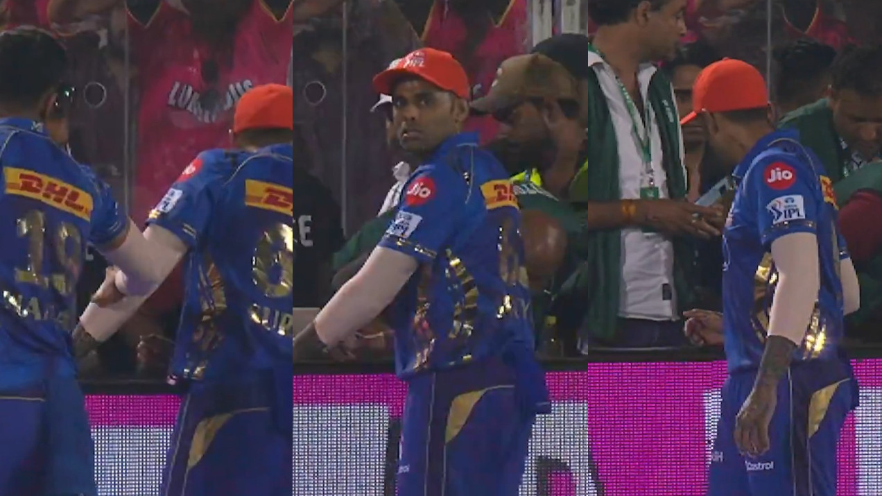 IPL 2025: WATCH- Suryakumar Yadav helps search for lost ball amongst photographers during RR v MI match in Jaipur