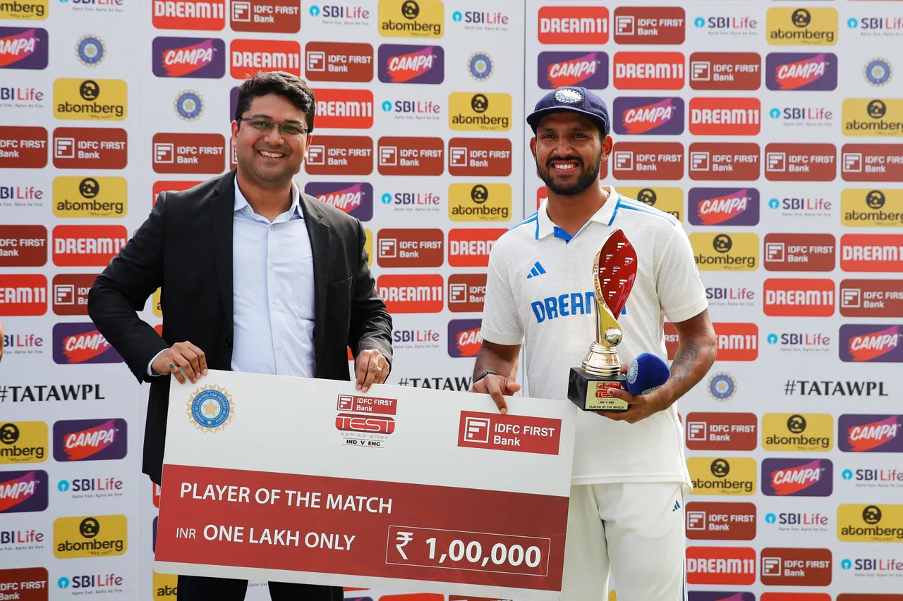 Dhruv Jurel was named Player of the Match in India's Ranchi Test win | BCCI